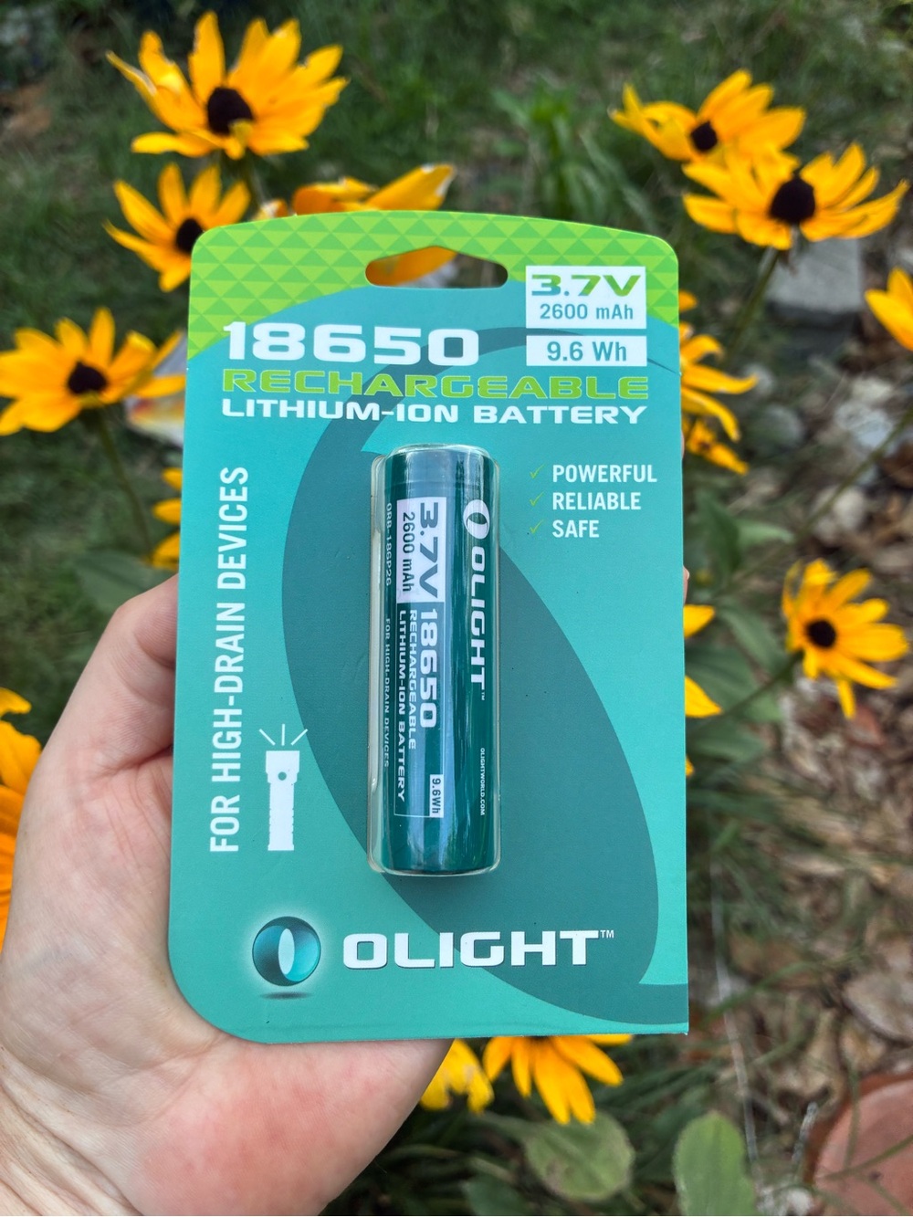 🔋18650 3.7V 2600mAh Rechargeable Lithium Battery - Teal